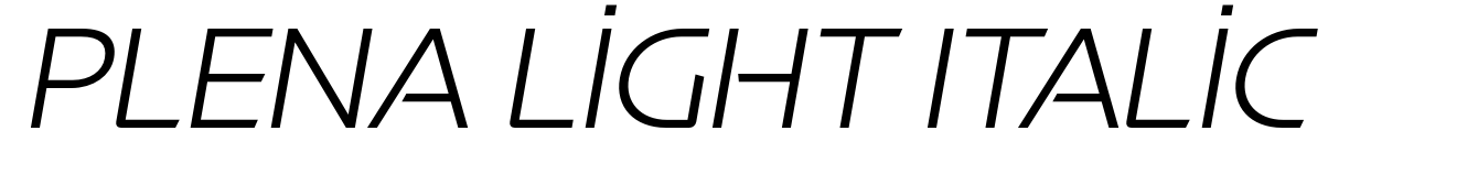 Plena Light Italic